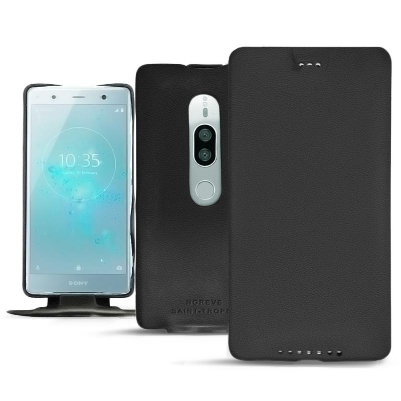 Housse cuir Sony Xperia XZ2 Premium - Noir PU
