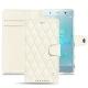 Sony Xperia XZ2 Premium leather case - Blanc - Couture ( Bologna - White ) 