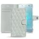 Capa em pele Sony Xperia XZ2 Premium - Gris - Couture ( Nappa - Pantone W428C ) 