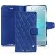 Funda de piel Sony Xperia XZ2 Premium - Bleu océan - Couture ( Nappa - Pantone 293C ) 