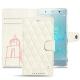 Capa em pele Sony Xperia XZ2 Premium - Blanc escumo - Couture