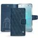 가죽 커버 Sony Xperia XZ2 Premium - Blu mediterran - Couture