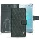 가죽 커버 Sony Xperia XZ2 Premium - Blu marino - Couture