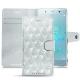 가죽 커버 Sony Xperia XZ2 Premium - Platinium - Couture
