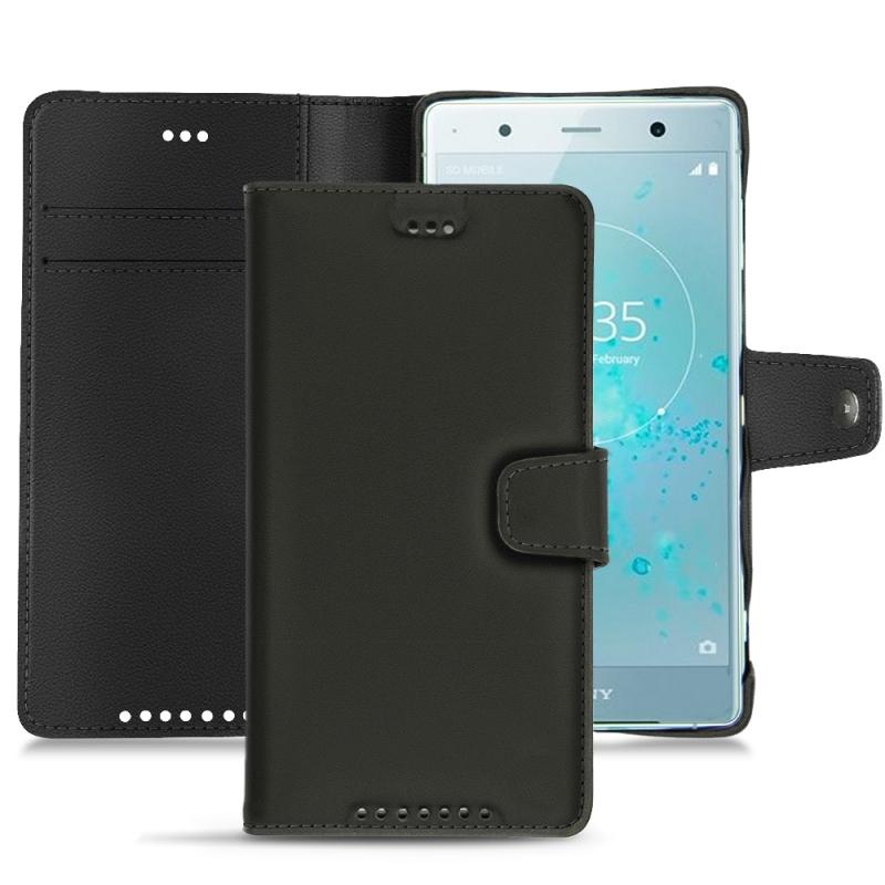 Custodia in pelle Sony Xperia XZ2 Premium - Noir PU