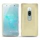 가죽 커버 Sony Xperia XZ2 Premium - Beige ( Nappa - Pantone 7502C ) 