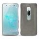 Capa em pele Sony Xperia XZ2 Premium - Acier vintage ( Pantone 403C ) 