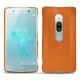 Sony Xperia XZ2 Premium leather cover - Mandarine vintage ( Pantone 165C ) 