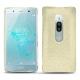 Custodia in pelle Sony Xperia XZ2 Premium - Ivoire ( Sleek P C12 - White ) 