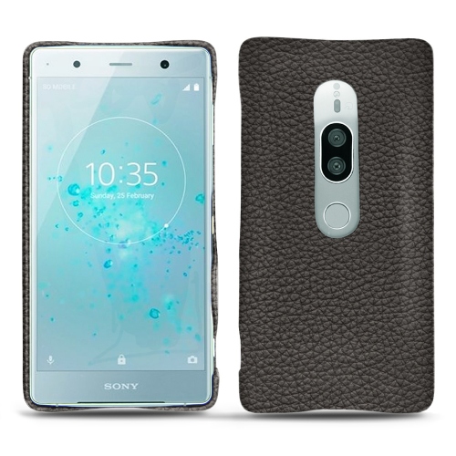 Funda de piel Sony Xperia XZ2 PremiumAnthracite ( Pantone #41403c ) 