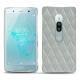 Custodia in pelle Sony Xperia XZ2 Premium - Gris - Couture ( Nappa - Pantone W428C ) 