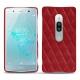 Funda de piel Sony Xperia XZ2 Premium - Rouge - Couture ( Nappa - Pantone 199C ) 