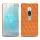 Custodia in pelle Sony Xperia XZ2 Premium - Orange - Couture ( Nappa - Pantone 1495U ) 