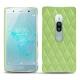 가죽 커버 Sony Xperia XZ2 Premium - Vert olive - Couture ( Nappa - Pantone 578U ) 