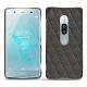 Lederschutzhülle Sony Xperia XZ2 Premium - Anthracite - Couture ( Pantone 424C ) 