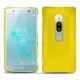 Custodia in pelle Sony Xperia XZ2 Premium - Jaune fluo