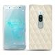 Funda de piel Sony Xperia XZ2 Premium - Blanc escumo - Couture