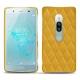 Sony Xperia XZ2 Premium leather cover - Jaune soulèu - Couture