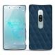 Sony Xperia XZ2 Premium leather cover - Blu mediterran - Couture