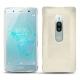 Coque cuir Sony Xperia XZ2 Premium - Blanc escumo