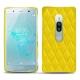 Lederschutzhülle Sony Xperia XZ2 Premium - Jaune fluo - Couture