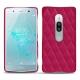 가죽 커버 Sony Xperia XZ2 Premium - Rose fluo - Couture