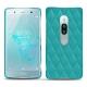 Capa em pele Sony Xperia XZ2 Premium - Bleu fluo - Couture