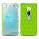 Funda de piel Sony Xperia XZ2 Premium - Vert fluo - Couture