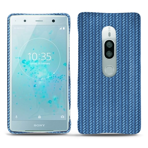 Sony Xperia XZ2 Premium - Habillez votre appareil mobile avec des coques en cuir haut de gammeAbaca ishia ( Pantone #395775 ) 