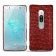 Lederschutzhülle Sony Xperia XZ2 Premium - Autruche ciliegia
