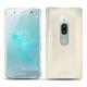 Sony Xperia XZ2 Premium leather cover - Blanc PU