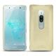 가죽 커버 Sony Xperia XZ2 Premium - Beige PU