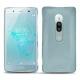 Coque cuir Sony Xperia XZ2 Premium - Bleu ciel PU