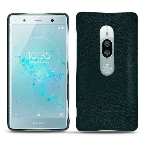 Custodia in pelle Sony Xperia XZ2 PremiumVert séduisant ( Pantone #1d3c34 ) 
