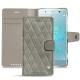 Capa em pele Sony Xperia XZ2 Premium - Acier vintage - Couture
