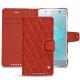 Capa em pele Sony Xperia XZ2 Premium - Papaye - Couture ( Pantone 180C ) 