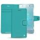 Sony Xperia XZ2 Premium leather case - Bleu fluo