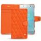 Capa em pele Sony Xperia XZ2 Premium - Orange fluo - Couture