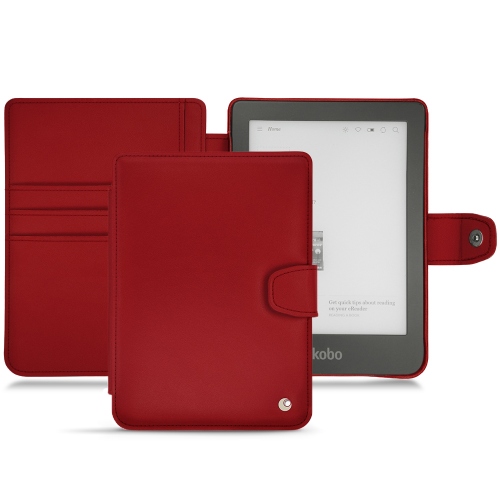 Custodia in pelle Kobo Clara HDRouge ( Nappa - Pantone #d50032 ) 