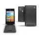 Custodia in pelle LG Optimus L5 E610  - Noir ( Nappa - Black ) 