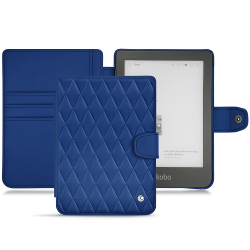 Kobo Clara HD leather caseBleu océan - Couture ( Nappa - Pantone #15458a) 