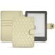 Lederschutzhülle Kobo Clara HD - Ivoire - Couture ( Sleek P C12 - White ) 