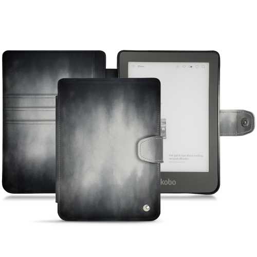 Housse cuir Kobo Clara HDGris Patine