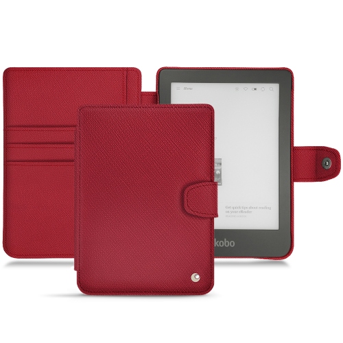 硬质真皮保护套 Kobo Clara HDRouge passion ( Pantone #a6192e ) 