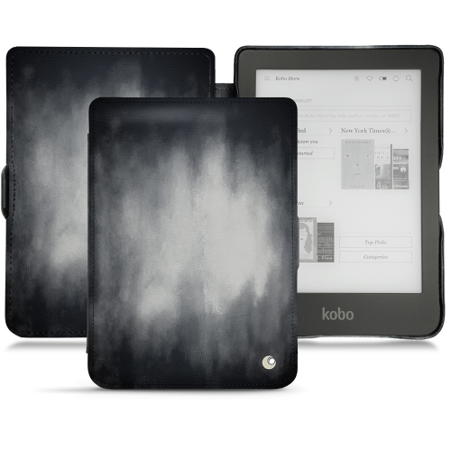 レザーケース Kobo Clara HDGris Patine