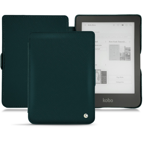 Funda de piel Kobo Clara HDVert séduisant ( Pantone #1d3c34 ) 