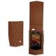 Cowon Plenue V leather case - Marron - Couture ( Nappa - Pantone 1615C ) 