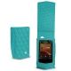 Housse cuir Cowon Plenue V - Bleu fluo - Couture