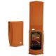 Cowon Plenue V leather case - Orange vibrant