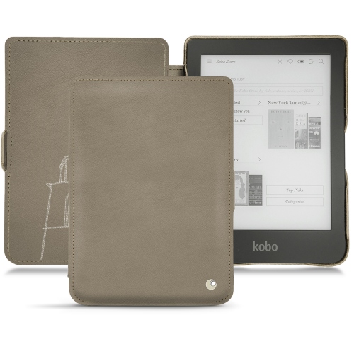 Custodia in pelle Kobo Clara HDDarboun sabla ( Pantone #BCB1A1 )